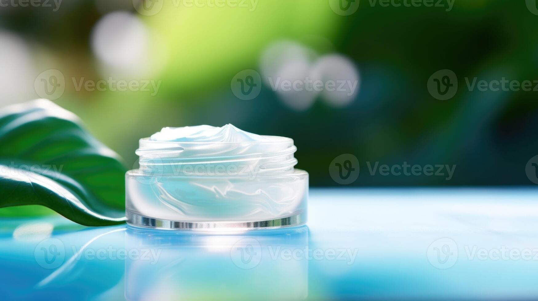 Closeup of a gel moisturizer with a cooling and refreshing sensation photo