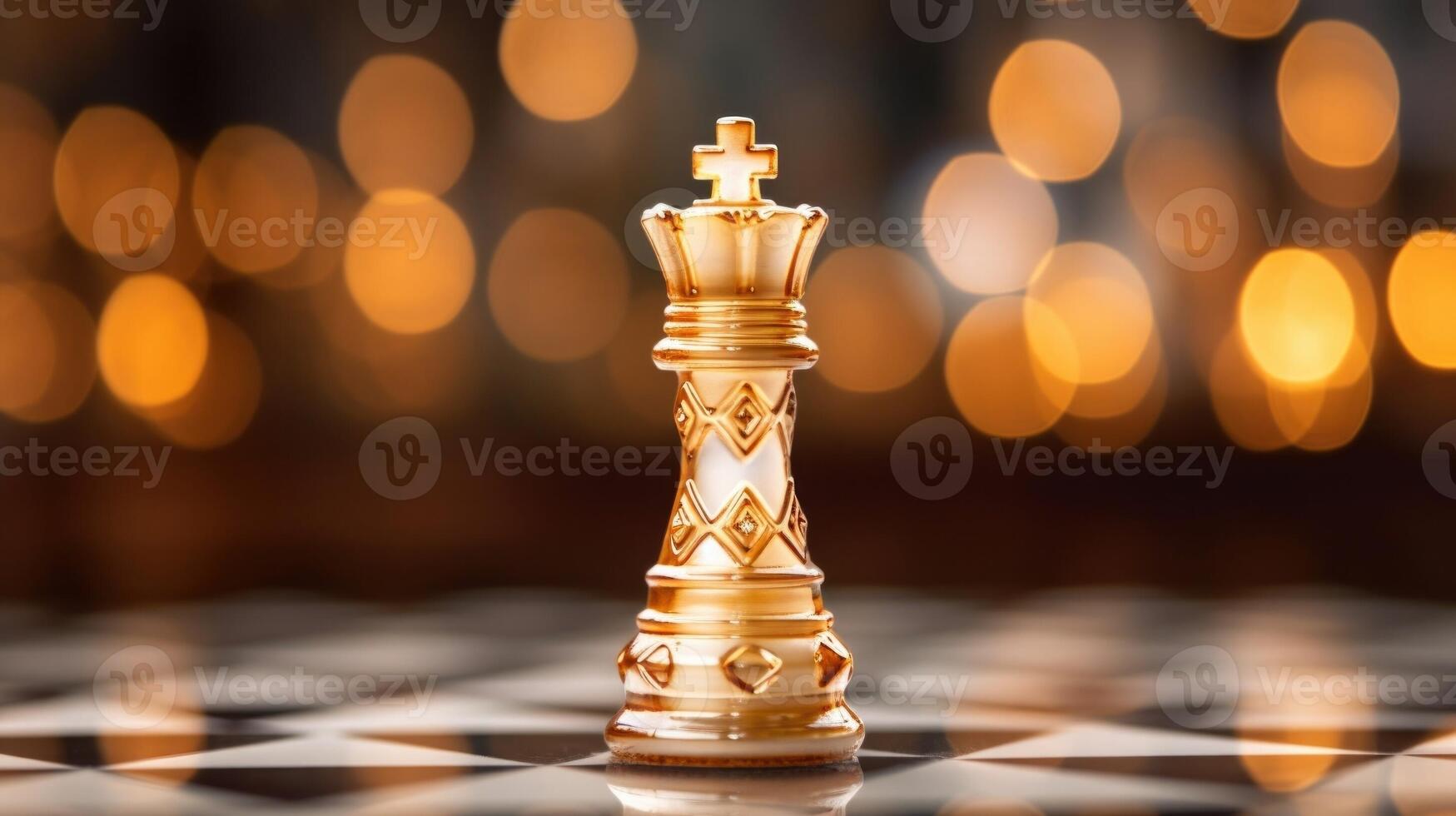 Closeup of a 3D printed chess piece, perfectly formed with intricate details and a glossy finish. photo