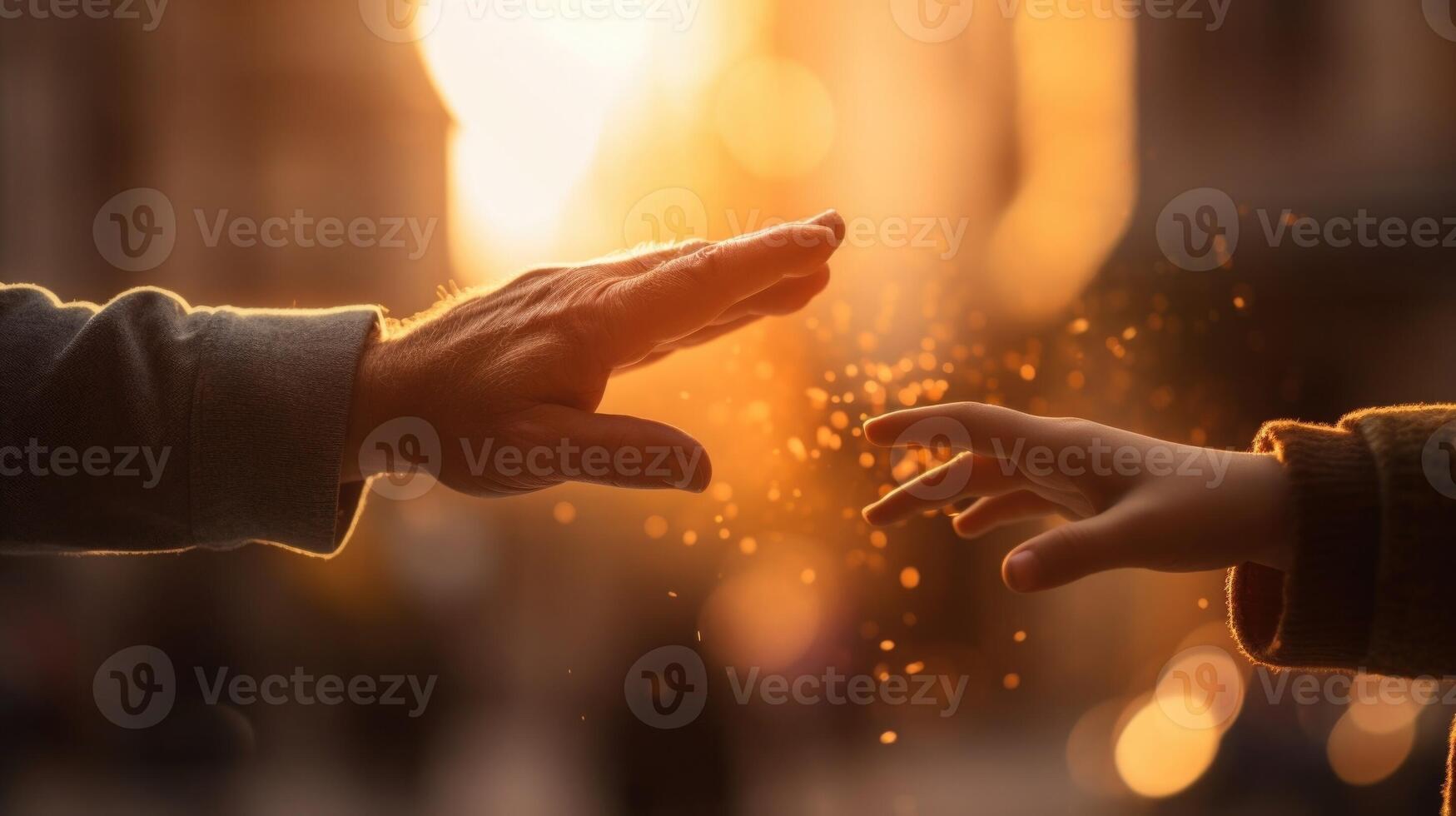 Closeup of a childs hand reaching up to an adult hand, symbolizing the guidance and support needed for youth empowerment. photo