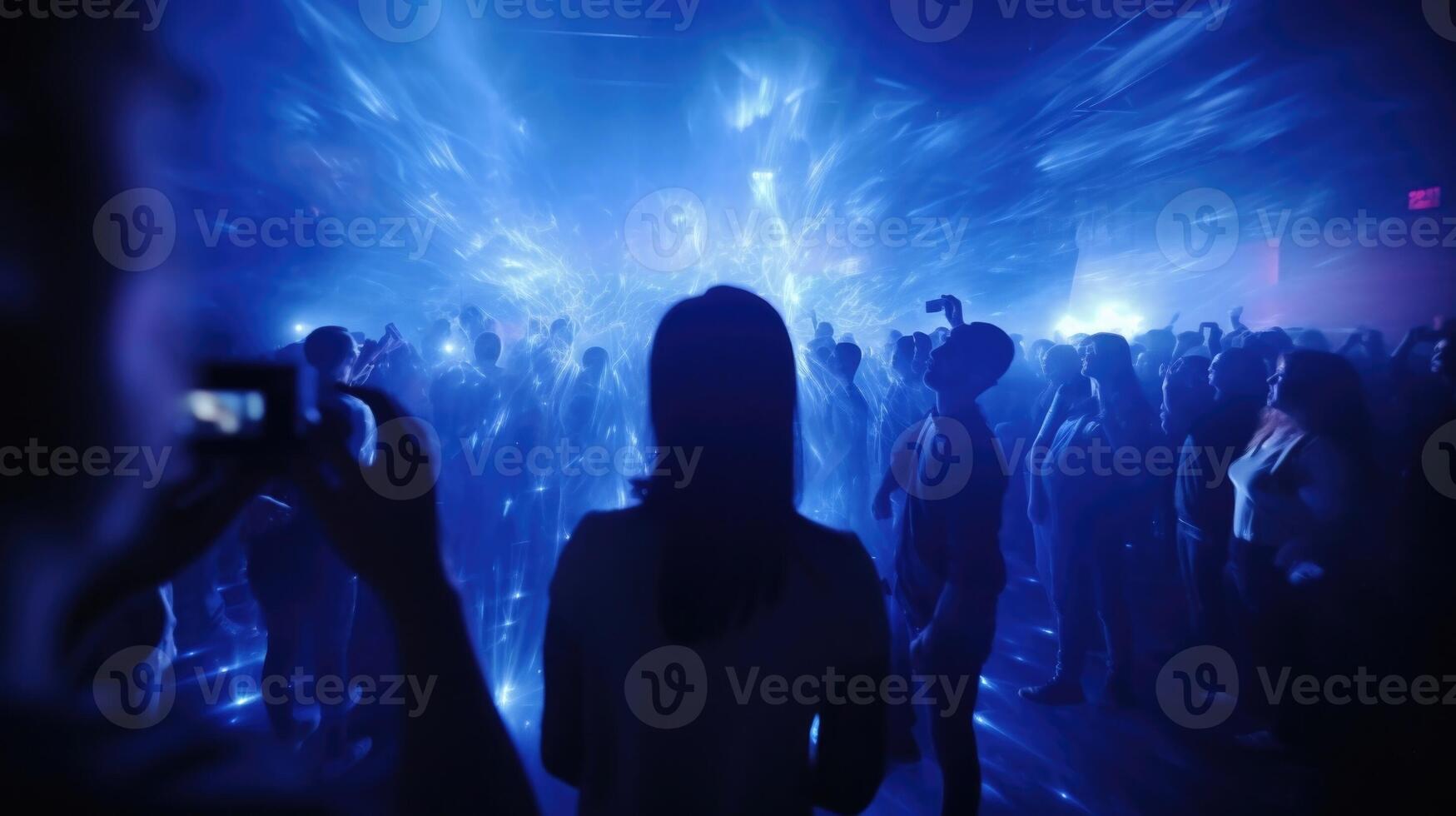 Closeup of a motion sensor camera, tracking audience members movements as they interact with the performance in an immersive theater. photo
