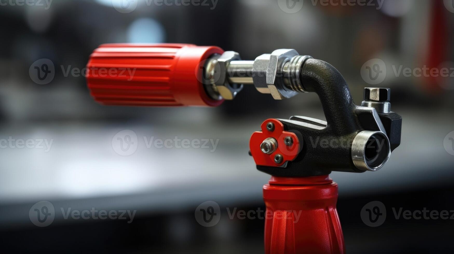 Closeup of a gas shutoff tool, vital for quickly ting off gas in case of a leak. photo