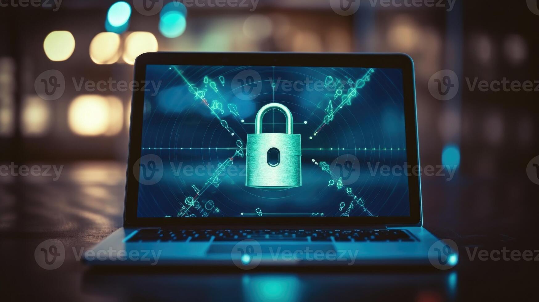 Closeup of a tablet showing a tutorial on password protection. photo