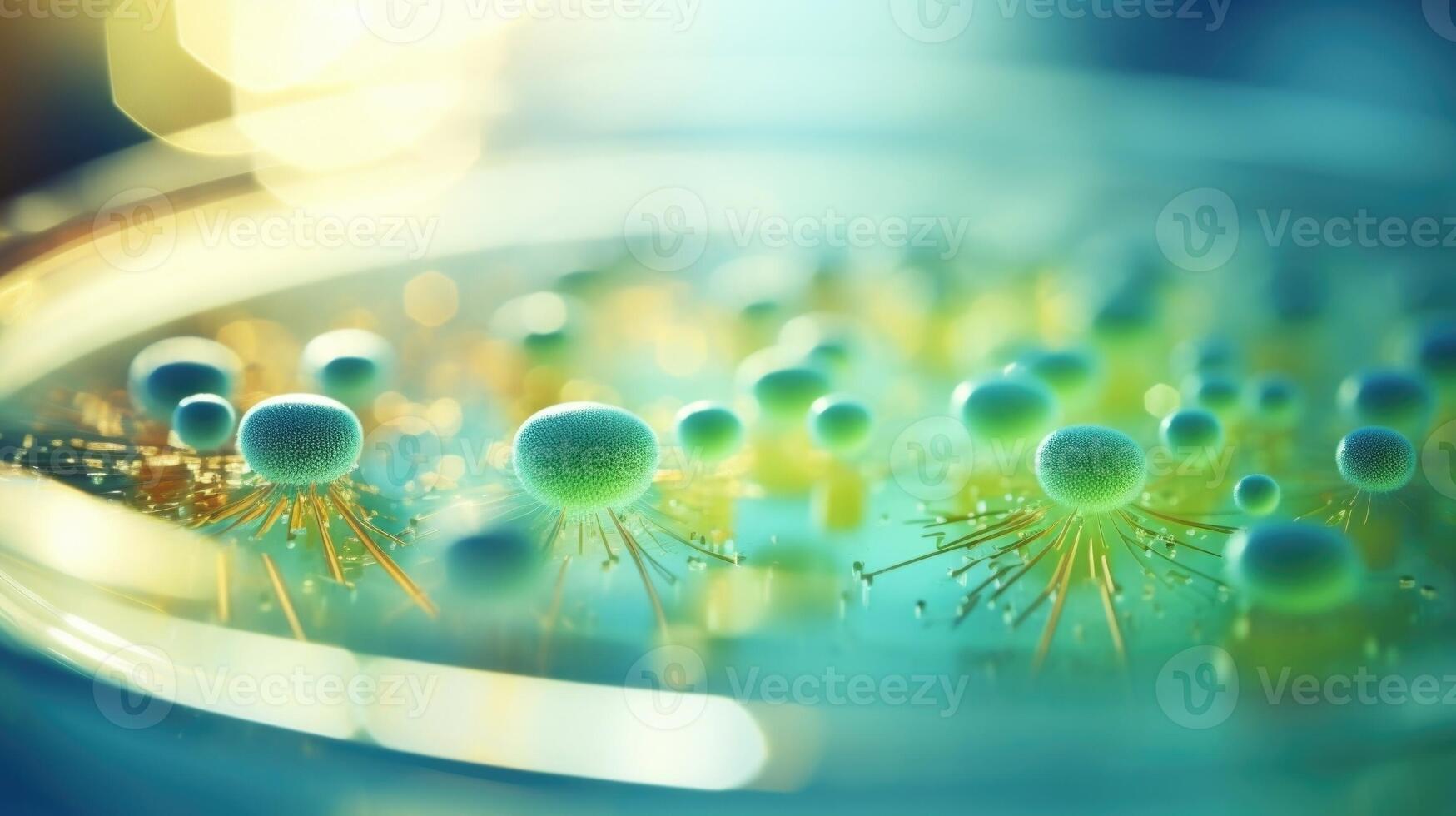 Closeup of a bacterial culture in a petri dish, representing breakthroughs in antibiotic development. photo