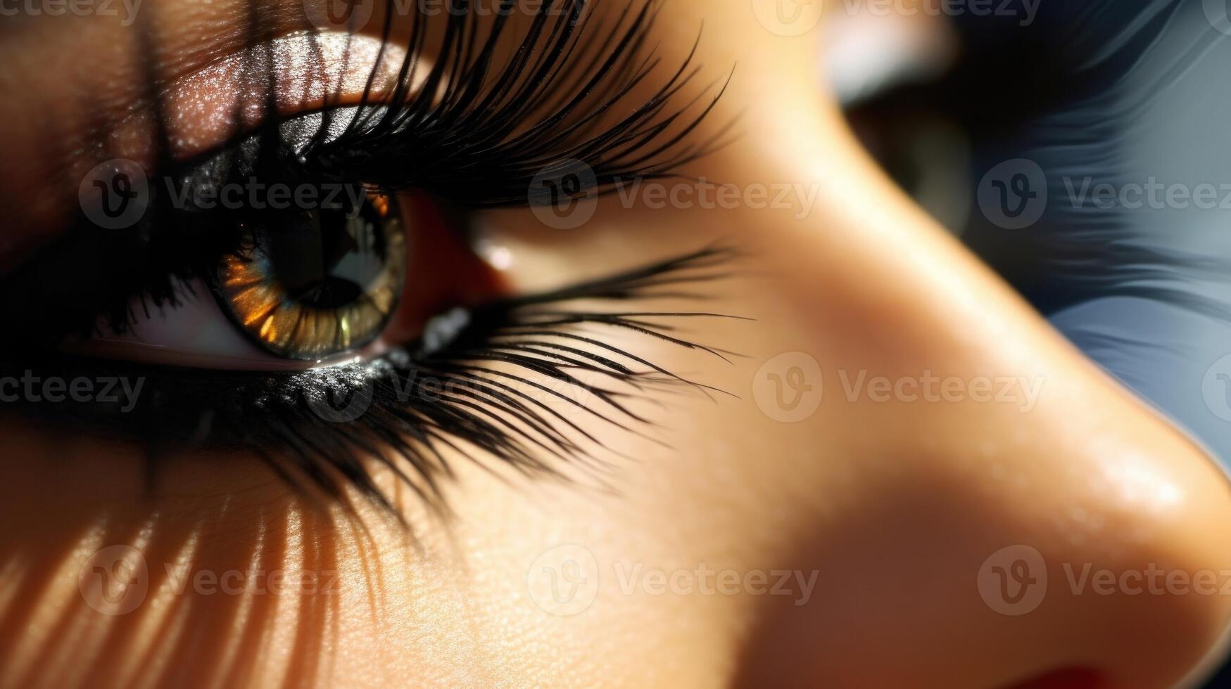 Closeup of a set of false lashes, fluttery and dramatic, just like the iconic lashes of Elizabeth Taylor in Cleopatra. photo