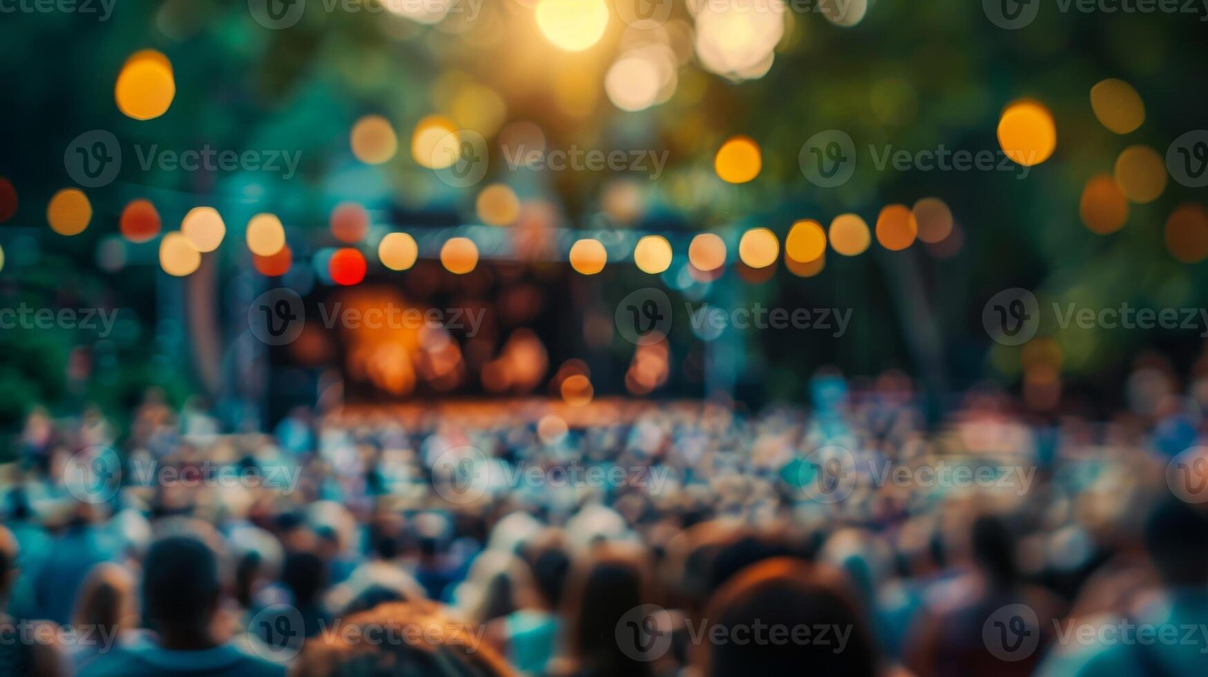 The outdoor theatre is a blur of movement and emotion captured in a defocused lens photo