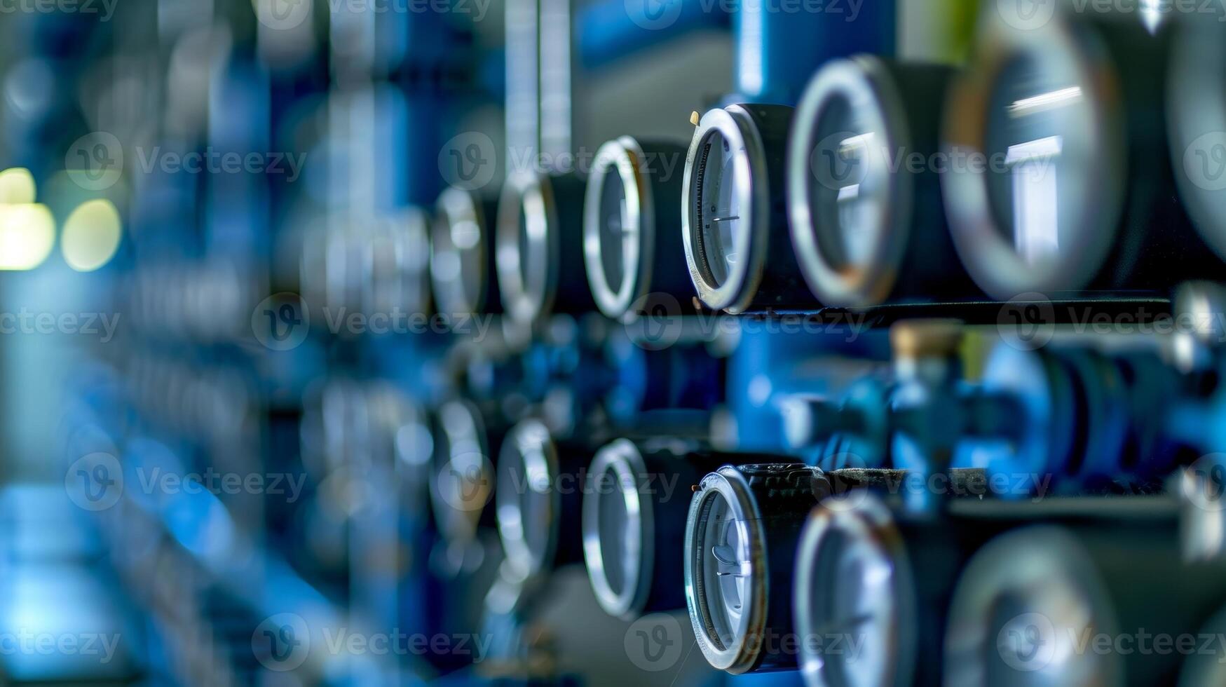 A solarpowered desalination plant producing clean drinking water for coastal areas devastated by a hurricane photo