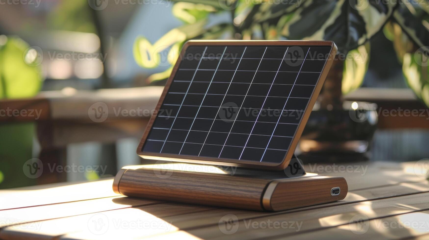 A sustainable way to charge your devices with a solarpowered dock photo