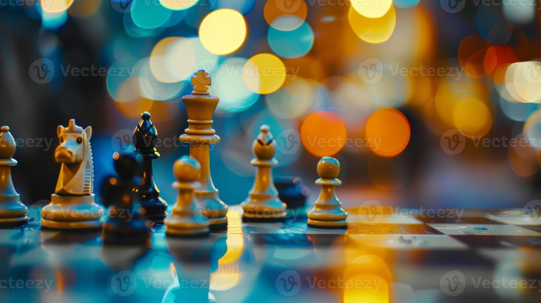 Soft murmurs and whispers can be heard as players try to outsmart their opponents photo