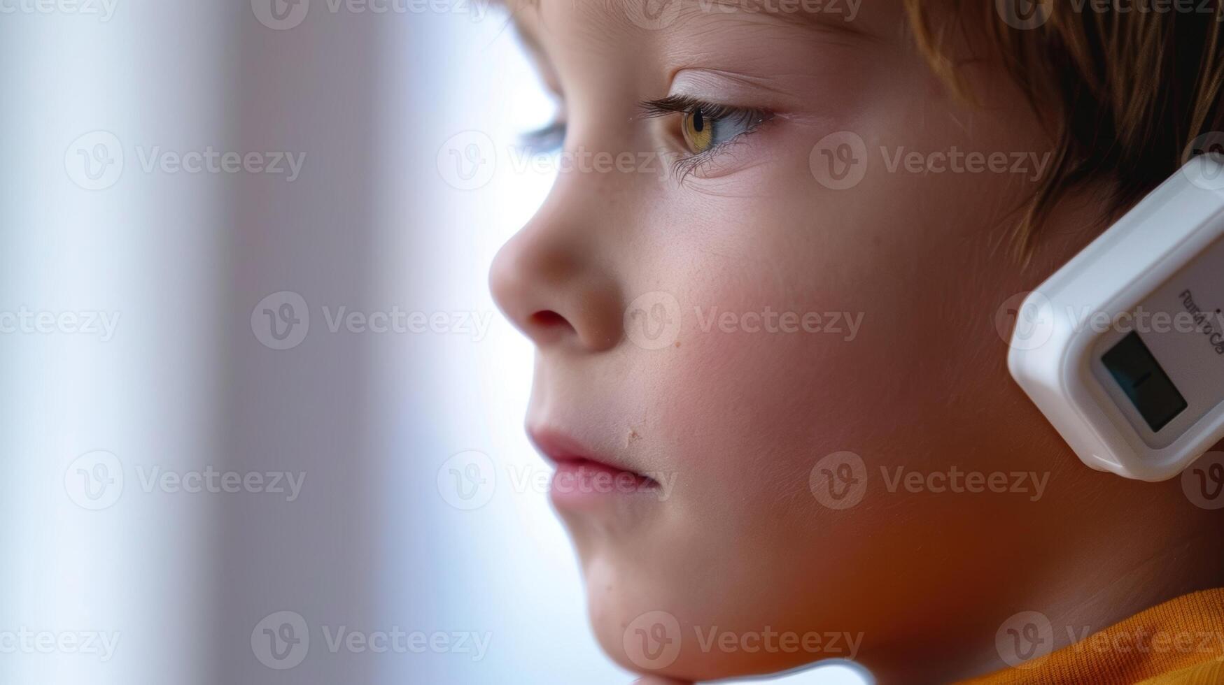 A child with a chronic illness is able to monitor their oxygen levels with a solarpowered pulse oximeter photo