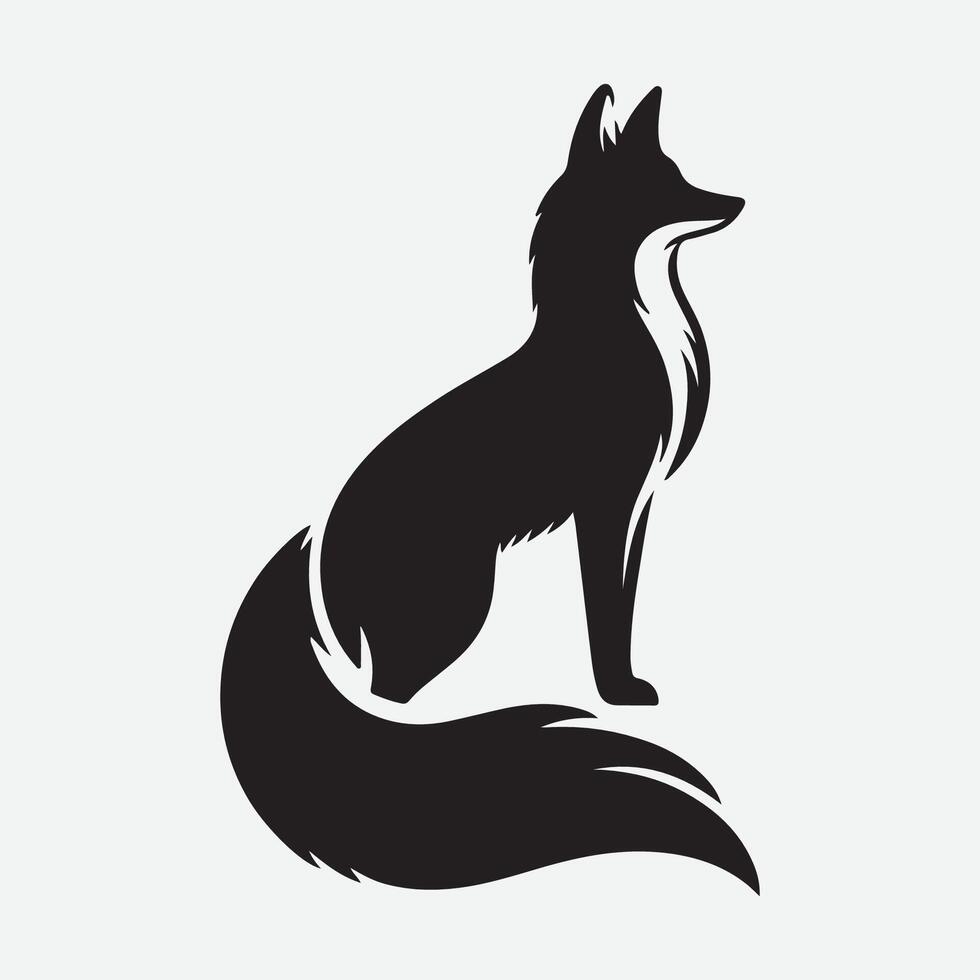 animal silhouette with with background vector