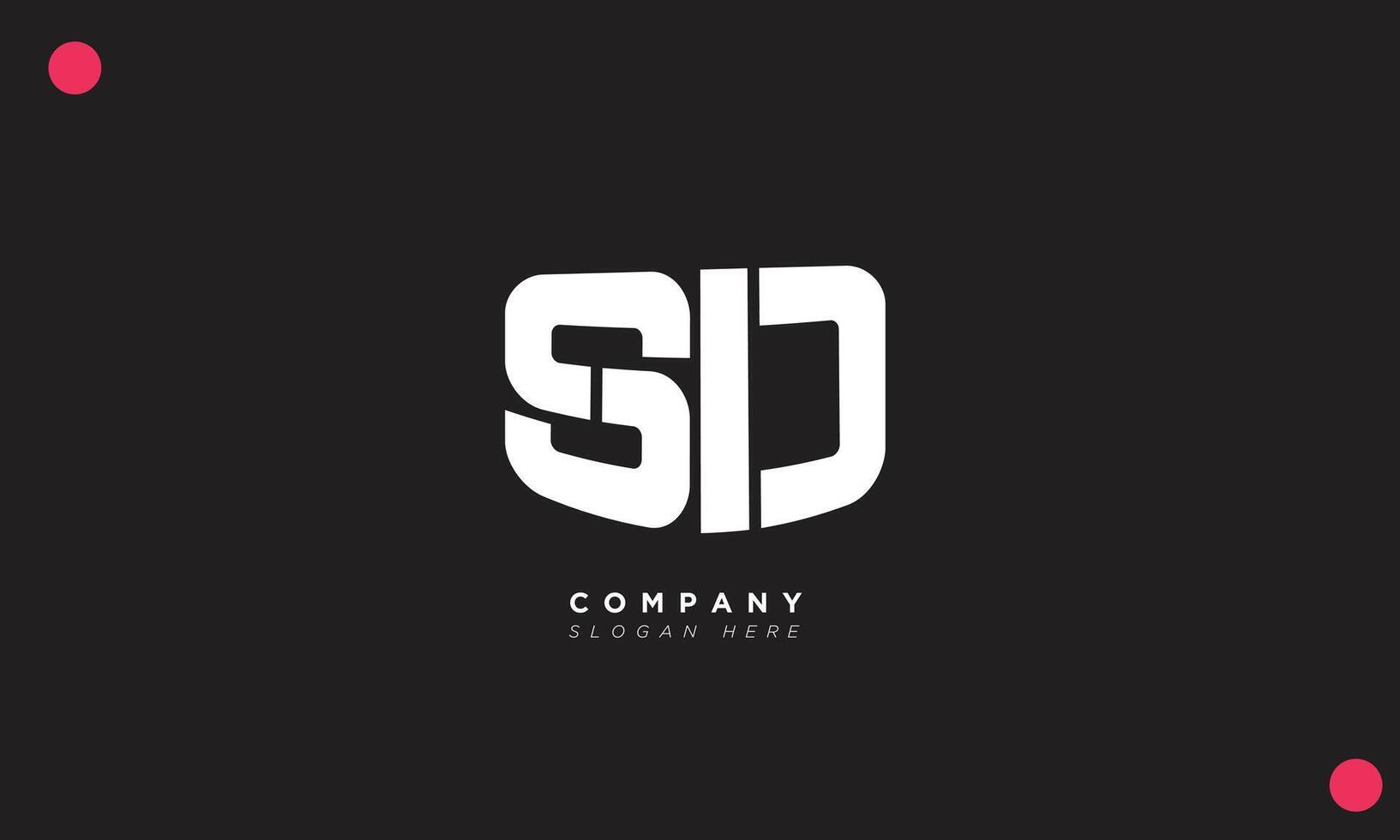SD Alphabet letters Initials Monogram logo vector