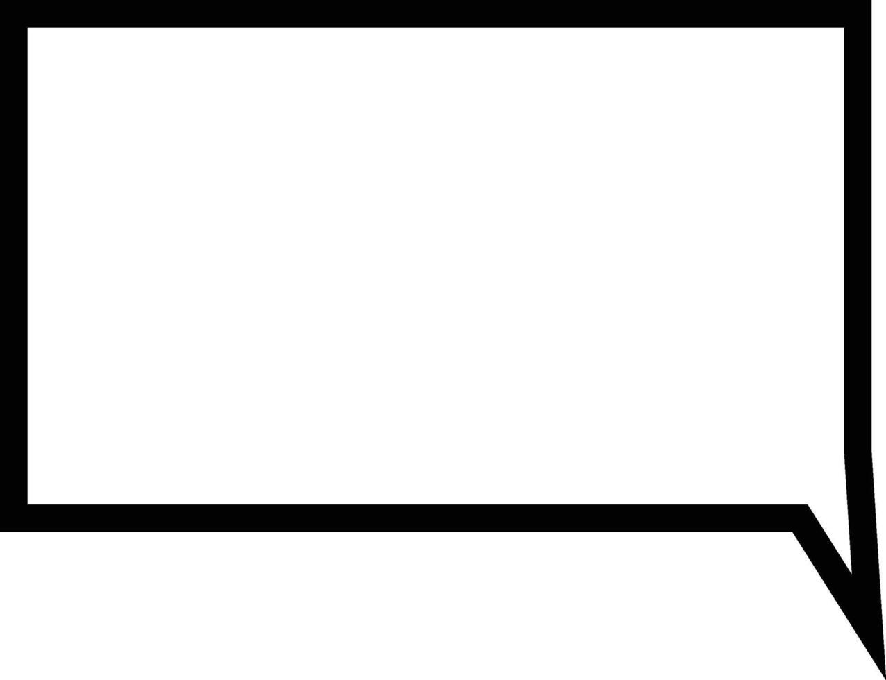 Speech Bubble Line Drawing vector