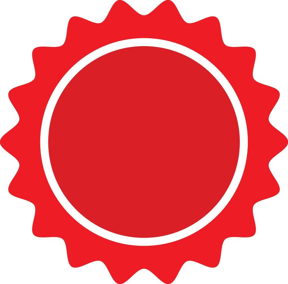 Brilliant Red Sale Labels vector