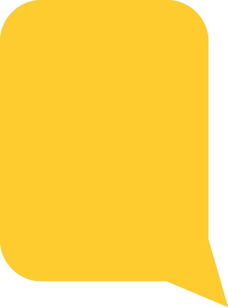 Messaging Balloon Yellow Fill Icon vector