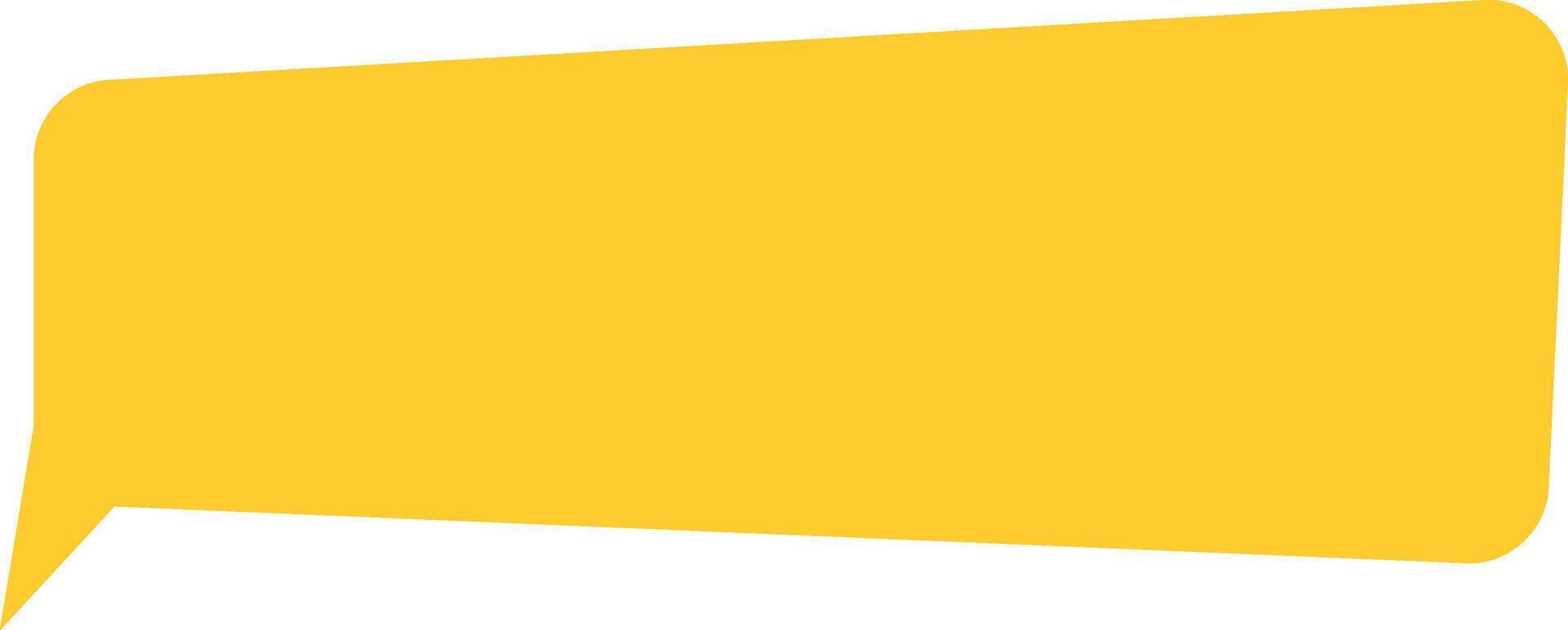 Dialogue Bubble Yellow Fill Art vector