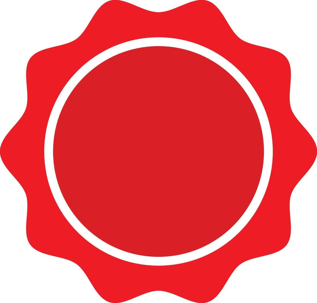 Luminous Red Bargain Tags vector