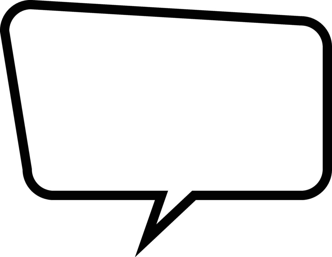 Conversation Bubble Outline vector