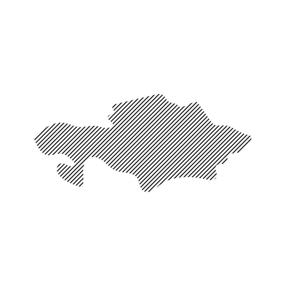 Kazakhstan map icon vector
