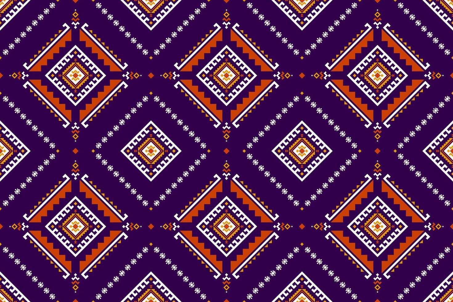 Fabric tribal pattern art. Geometric ethnic seamless pattern traditional. American, Mexican style. Design for background, wallpaper, illustration, fabric, clothing, carpet, textile, batik, embroidery. vector