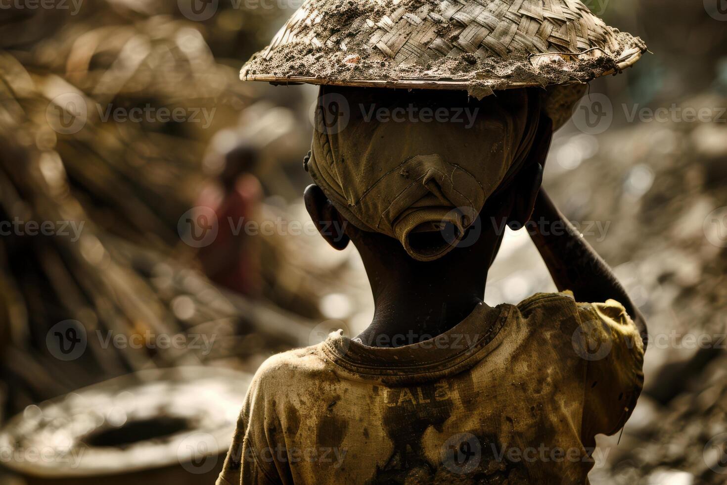 Visual of Child Labor from Behind photo