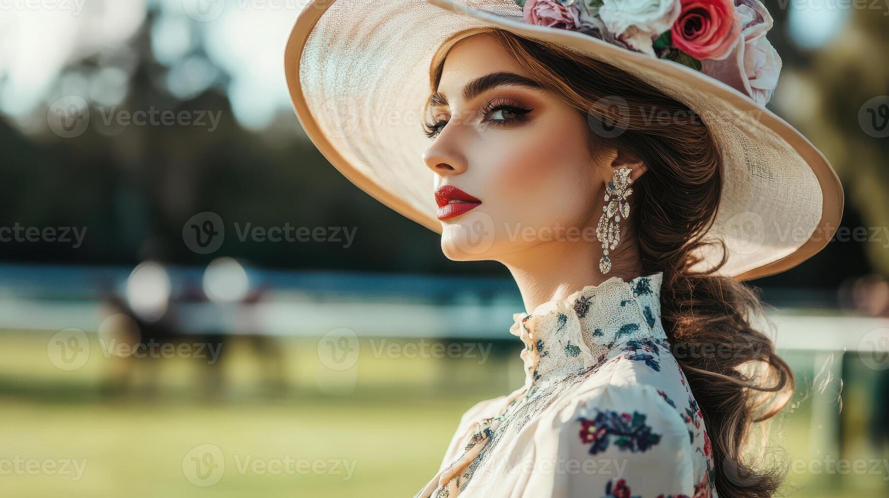 Side View of a Stylish Lady in Proper Outfit photo