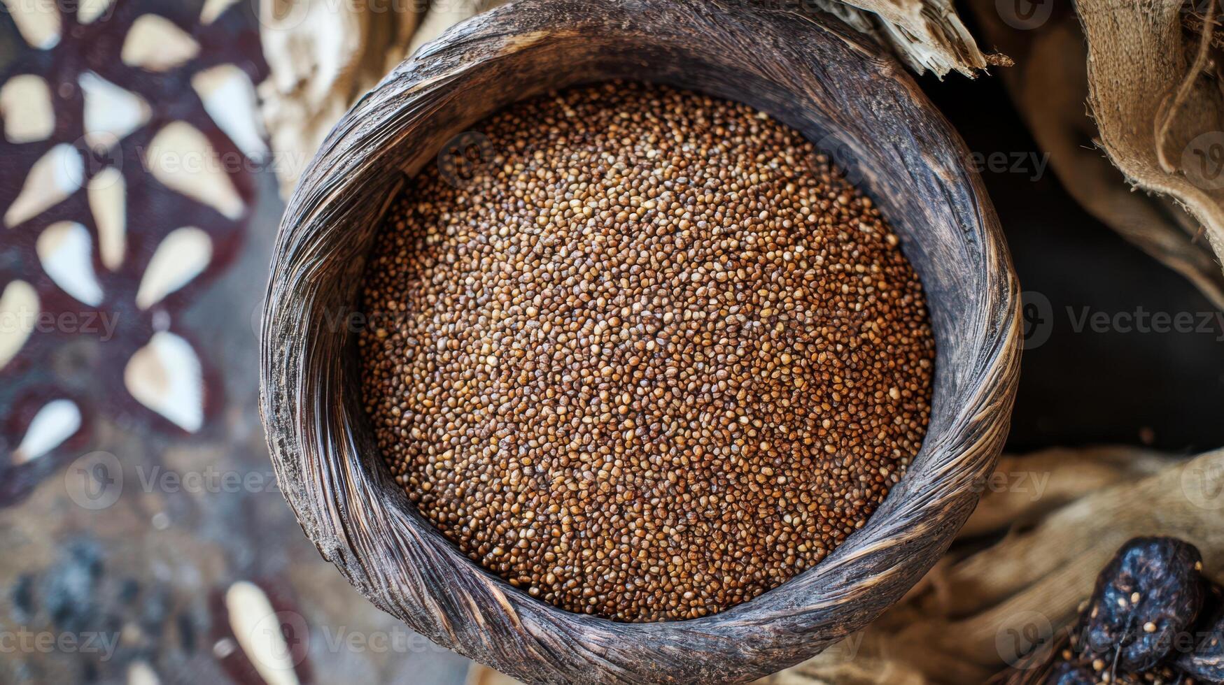 Teff, an ancient grain prized in Eritrean and Ethiopian traditions. photo