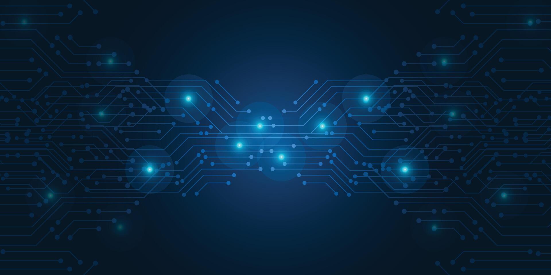 Abstract Technology Circuit Board Background Futuristic Pattern vector