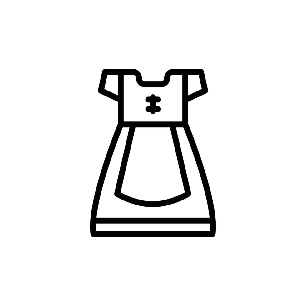 dirndl icon line style vector