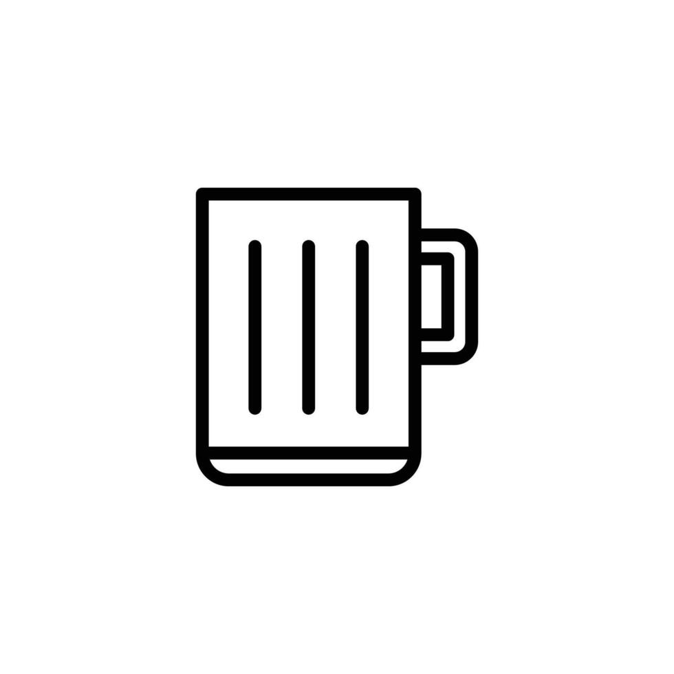 drink icon line style vector