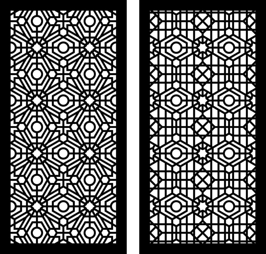 two patterns collection minimalist. white background. abstract and geometric. vector