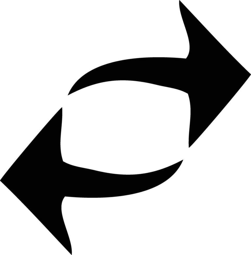 Rounded Filled Arrow Icon vector
