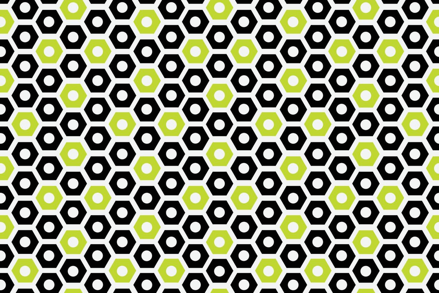 Geometric hexagon shape seamless repeat pattern vector