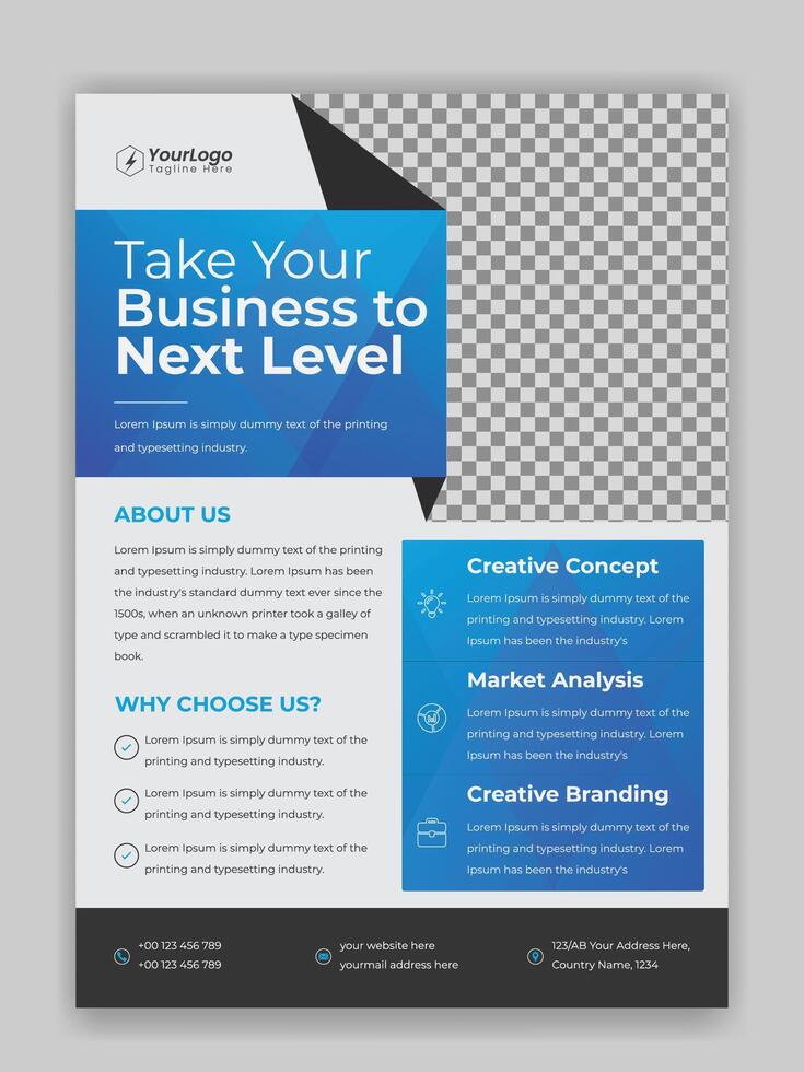 Flyer Design Template vector