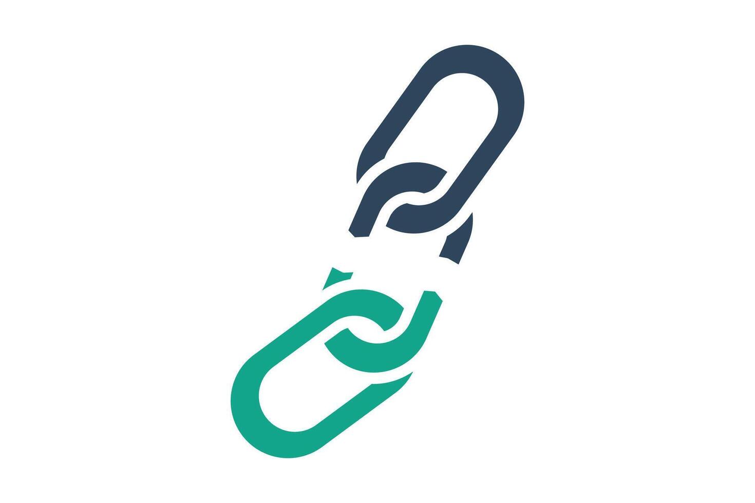 Weakness icon. solid icon style. broken chain. icon related to SWOT. business elements illustration vector