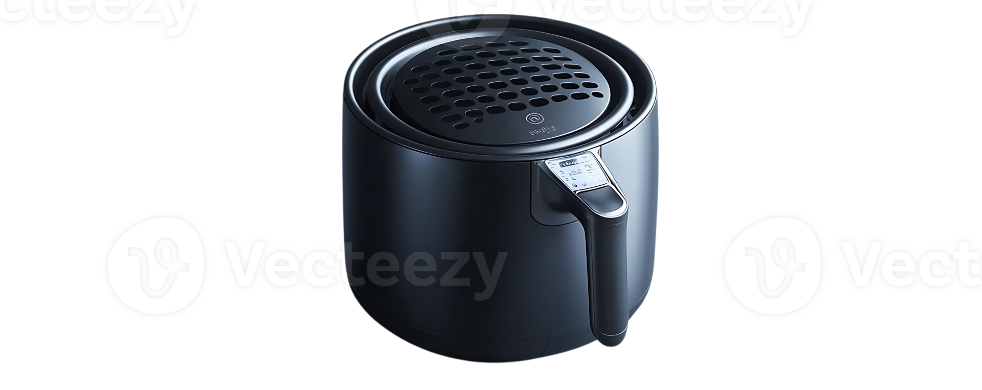 Air Fryer with Transparent Background, Digital Display, and a Sleek Design Perfect for Healthy Cooking png