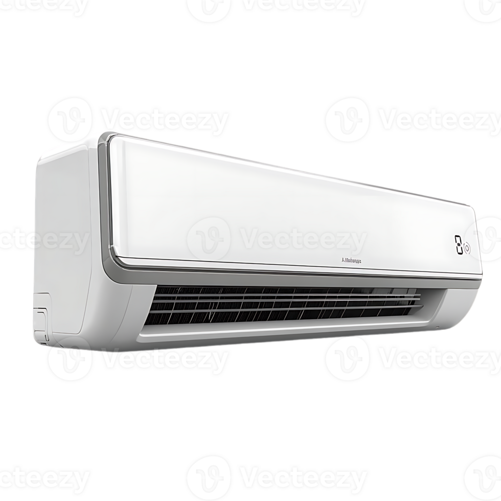 White Air Conditioner with Transparent Background Cool and Efficient Climate Control for Your Home png