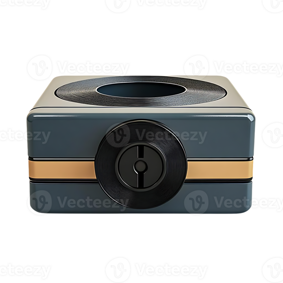 Retro Record Player with Transparent Background A Timeless Design with a Modern Twist png