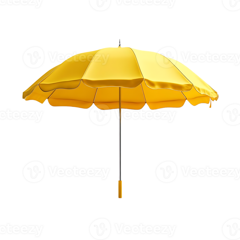 Yellow Umbrella with Transparent Background A Sunny Day Shade for Your Summer png