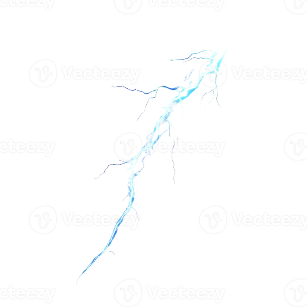 Lightning Bolt with a Transparent Background An Electrifying Graphic Element for Design Projects png