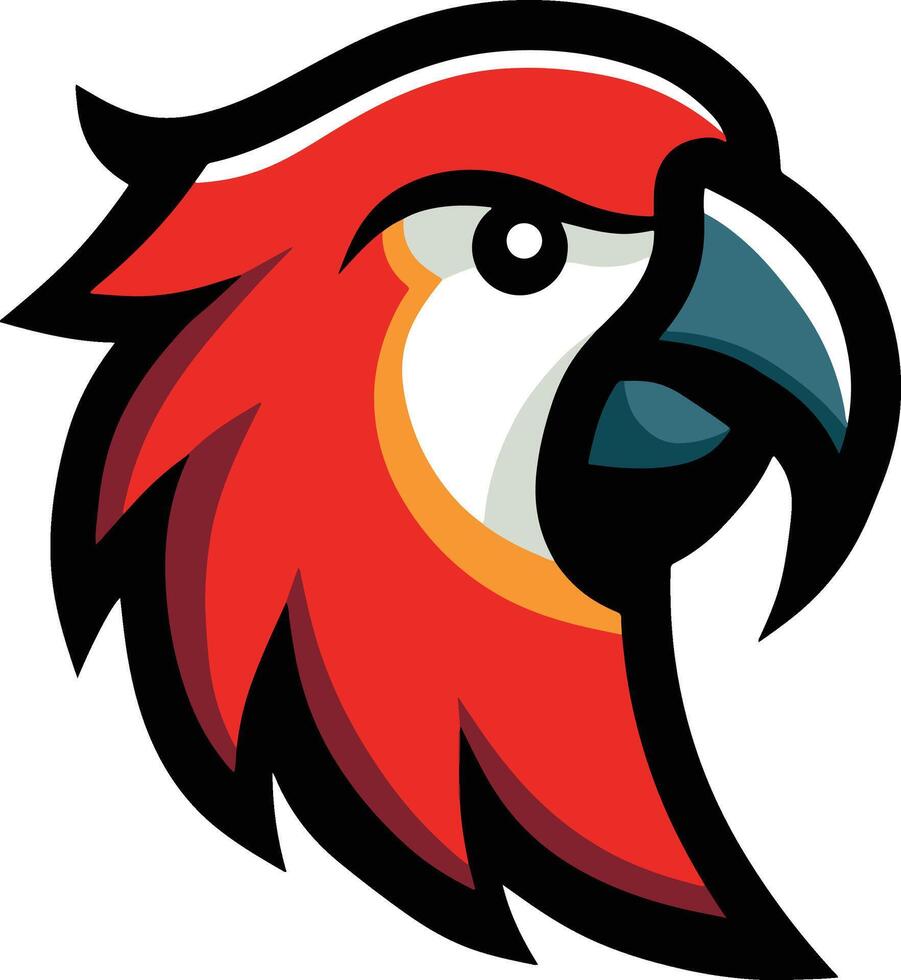 Parrot Head Logo Symbol Design vector