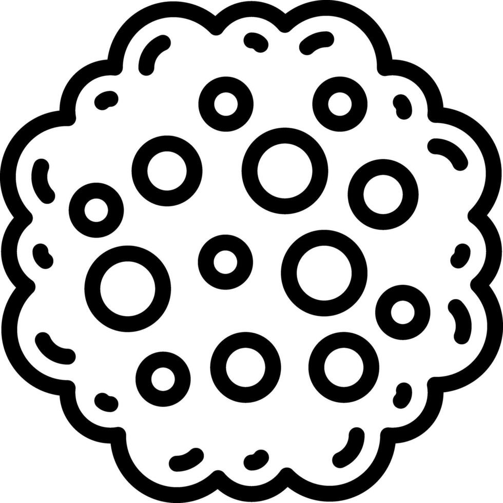 Black line icon for mold vector