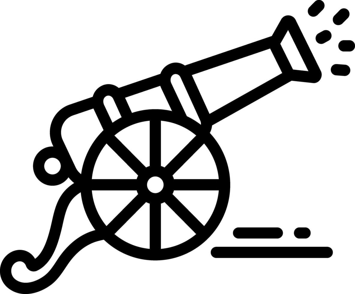 Black line icon for battle vector