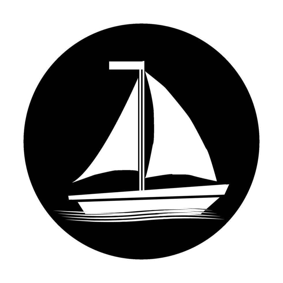 icon boat illustration symbol vector