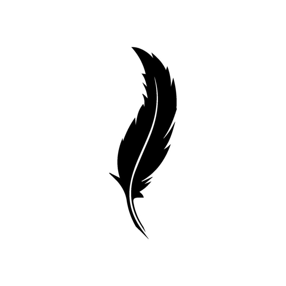 Simple feather design vector