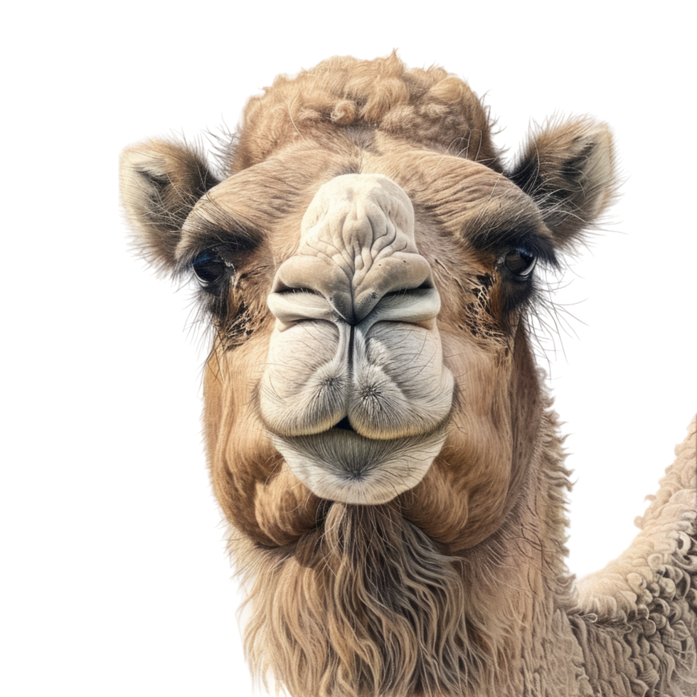 Camel close up of face png