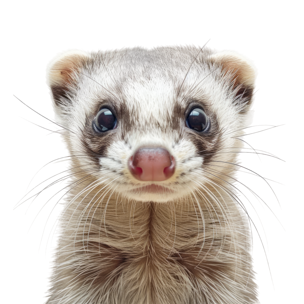 Ferret closeup of face png