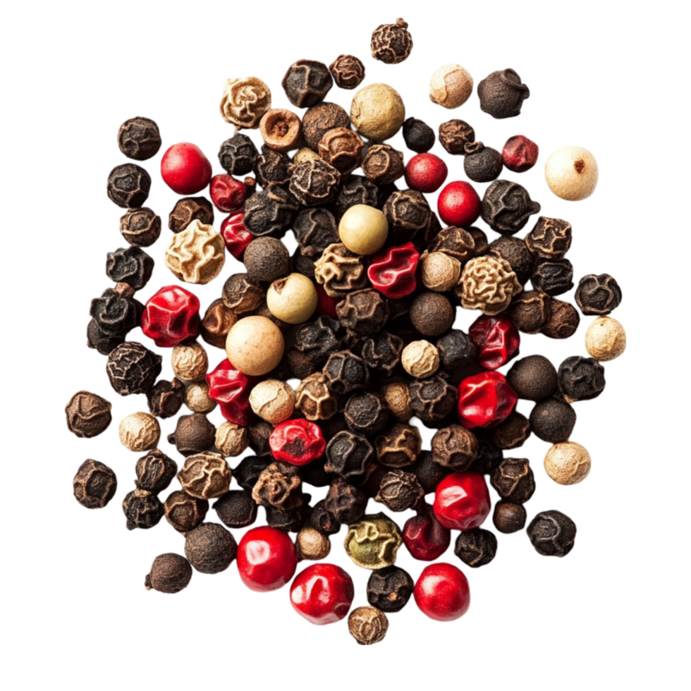 Red and Green Spices and Herbs Arranged in a Circular Pattern png