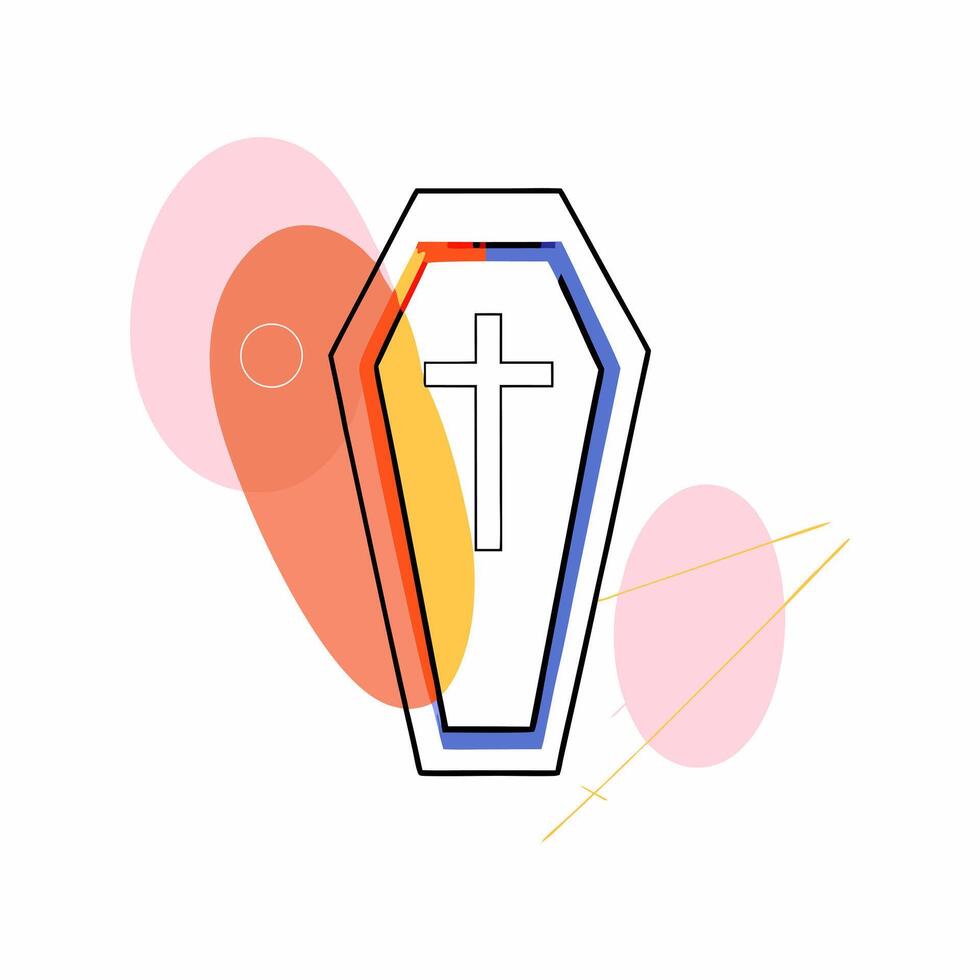 Minimalist illustration of a bubbling cauldron.. vector