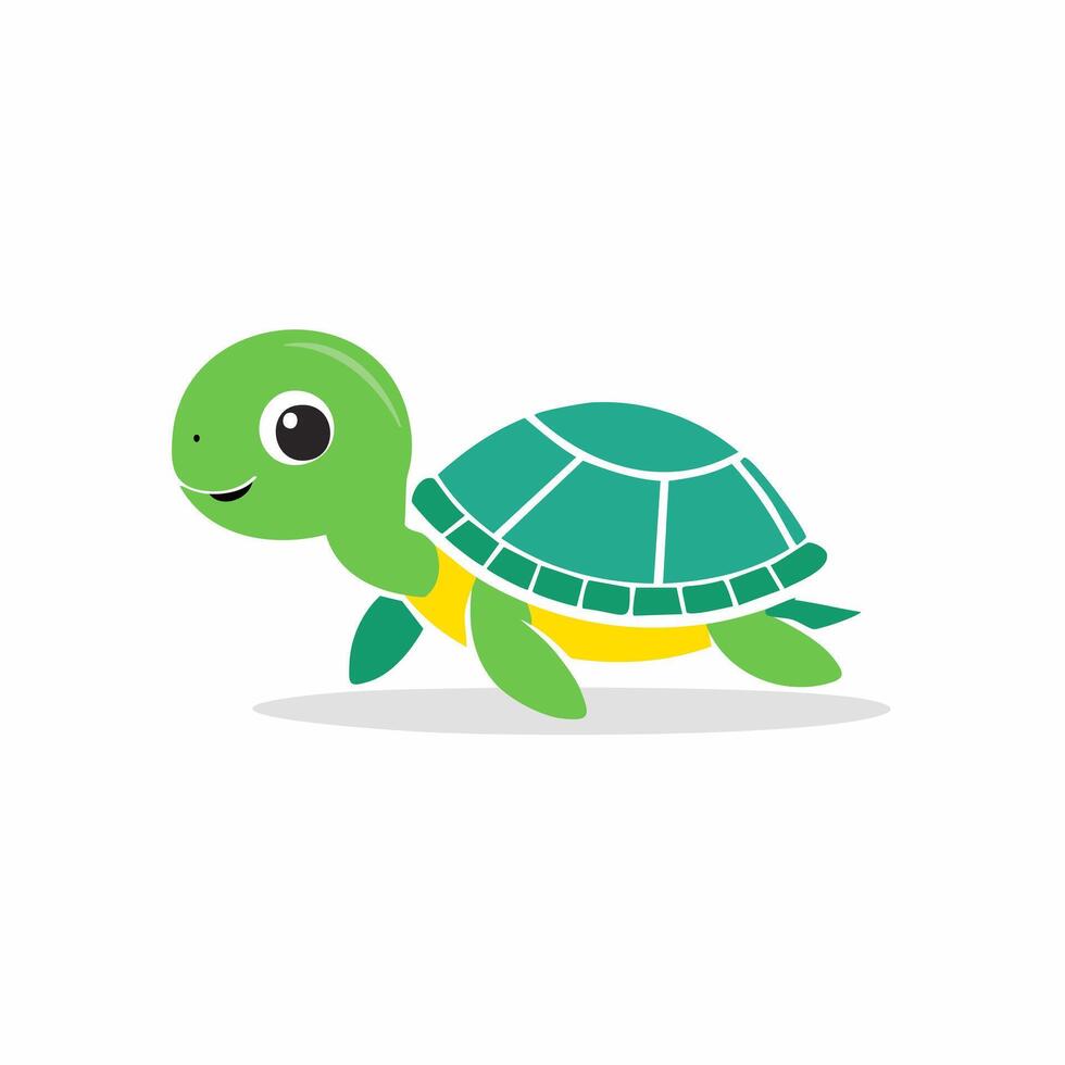 Turtle Cute Small Cartoon vector