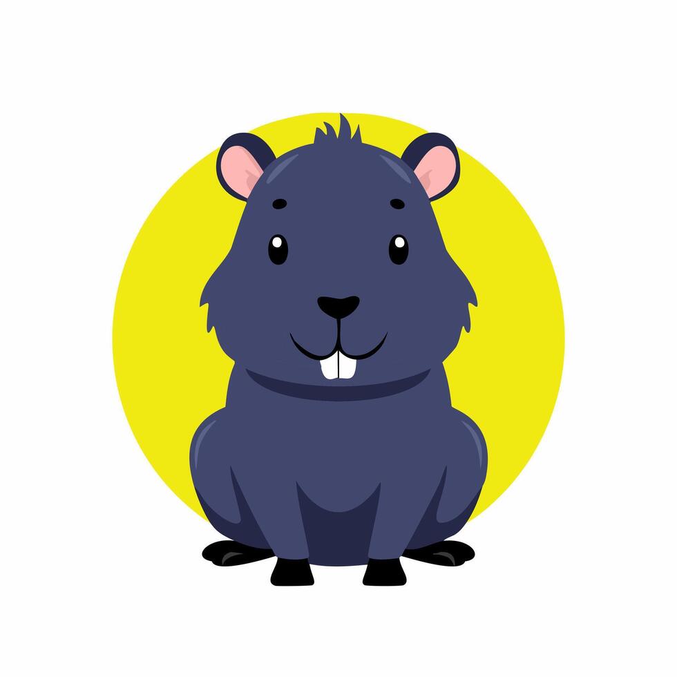 Capybara Cute Small Cartoon Baby Animal vector